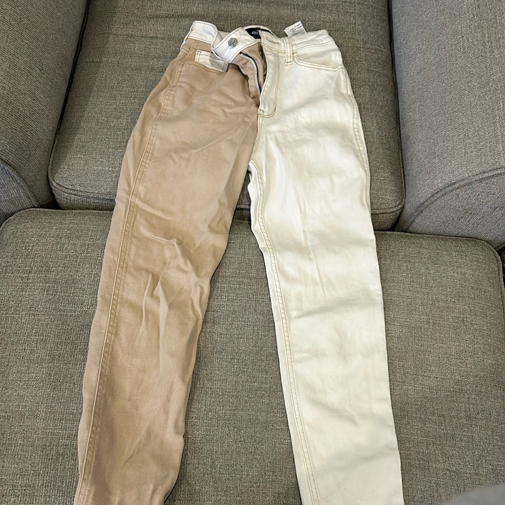 Hollister jeans double colored size 00